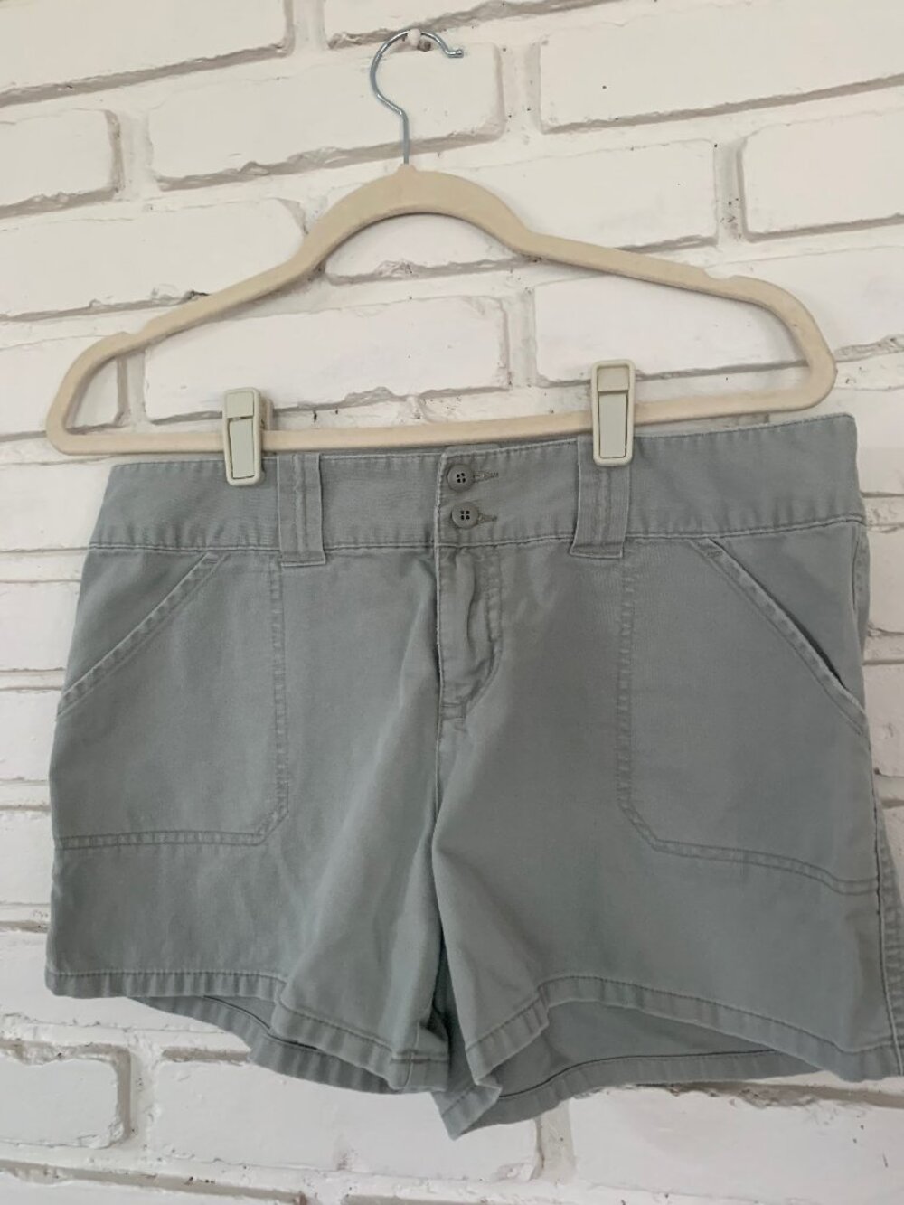 Sage color shorts 100% Cotton